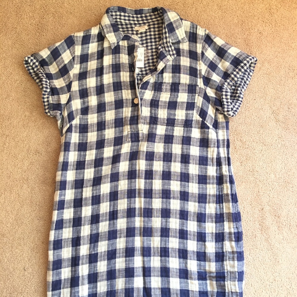JCREW Gingham Checkered Dress